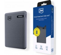 3MK Pocket 5000mAh 12W USB-C gray/gray