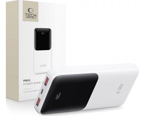 TECH-PROTECT PB01  10000MAH 22.5W White