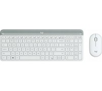 Logitech MK470 klawiatura Dołączona myszka Uniwersalne RF Wireless QWERTY British English White