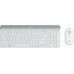 Logitech MK470 klawiatura Dołączona myszka Uniwersalne RF Wireless QWERTY British English White