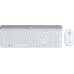 Logitech MK470 klawiatura Dołączona myszka Uniwersalne RF Wireless QWERTY British English White