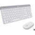 Logitech MK470 klawiatura Dołączona myszka Uniwersalne RF Wireless QWERTY British English White