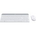 Logitech MK470 klawiatura Dołączona myszka Uniwersalne RF Wireless QWERTY British English White