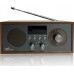 Radio przenośne Brda FM/BT/USB akum.2200mAh,10W,indukcyjne telefonu,brąz/grafit