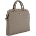 Bag Guess Grained Zipper Pocket Triangle Logo 15" brown