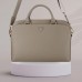 Bag Guess Grained Zipper Pocket Triangle Logo 15" brown