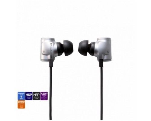Stereo bluetooth z pilotem, srebrne