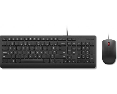 Lenovo Essential Wired Keyboard and Mouse Combo AI U.S. English with Euro symbol (103P) | Lenovo