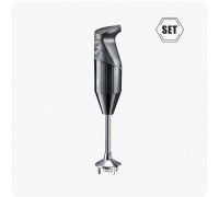 Bamix SwissLine, Immersion blender, Ice crushing, 1.8 m, 200 W, Black