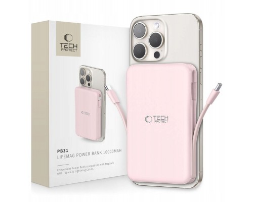 TECH-PROTECT PB31 LIFEMAG MAGSAFE  10000MAH PINK