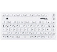 Gett GETT InduProof Smart Compact Silikonowa klawiatura IP68 wodoodporny można dezynfekować 86 Tasten Farbe: biały USB Layout: US i EU