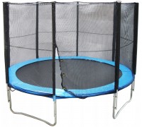 Garden Trampoline KUBISPORT with Safety Net and Protective Spring Pad 366 cm