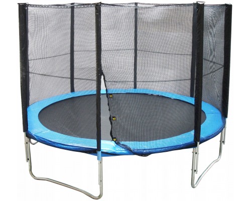 Garden Trampoline KUBISPORT with Safety Net and Protective Spring Pad 366 cm
