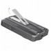 Dudao K29 10000mAh PD 20W z MagSafe z metalową obudową, podstawką i wbudowanymi kablami USB-C/Lightning - silver