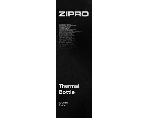ZIPRO Thermo- 1000 ml Stainless Steel Black