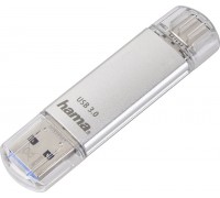 Hama C-Latea pamięć USB Type-C USB 3.1/USB 3.0, 128 GB, 40 MB/s, srebrna