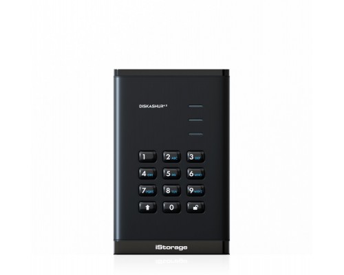 iStorage diskAshur3 HDD zewnętrzny dysk twarde 4 TB USB Type-C 3.2 Gen 1 (3.1 Gen 1) Black