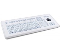 Gett GETT InduDur robustny szczególnie odporny klawiatura foliowa przyciski o krótkim skoku mit Trackball und NUM Block IP65 USB Layout DE