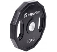 inSPORTline Rubberized load olympic Ruberton 10 kg black (15898)