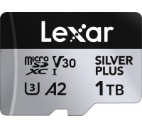SD  Lexar Professional Silver Plus MicroSDXC 1 TB Class 10 UHS-I/U3 A2 V30 (LMSSIPL001T-BNANG)
