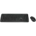 Targus KM610 - Zestaw klawiatury i myszy - kombinacja - full size - bezprzewodowy - 2.4 GHz - QWERTY - hiszpański - czarny