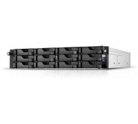ASUSTOR AS6512RD+Rail 12 Bay NAS Intel ATOM C3538 Quad-Core 8GB DDR4 GbEx2 2.5 GbEx2 PCIe Gen3 by 8 x1 - 4 link USB 3.2 Gen 1x4