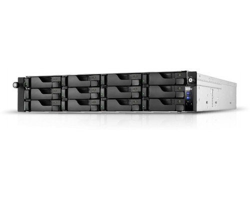 ASUSTOR AS6512RD+Rail 12 Bay NAS Intel ATOM C3538 Quad-Core 8GB DDR4 GbEx2 2.5 GbEx2 PCIe Gen3 by 8 x1 - 4 link USB 3.2 Gen 1x4