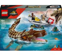 LEGO Misja na łodzi i model mozazaura