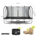 Garden Trampoline Zipro Jump Pro Quadro With inner mesh 427 x 244 cm