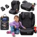 FMonroe FOTELIK SAMOCHODOWY MODEL VINCENT SZARO-BLACK PIKOWANY R129 100-150 CM ISOFIX