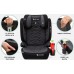 FMonroe FOTELIK SAMOCHODOWY MODEL VINCENT SZARO-BLACK PIKOWANY R129 100-150 CM ISOFIX