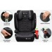 FMonroe FOTELIK SAMOCHODOWY MODEL VINCENT SZARO-BLACK PIKOWANY R129 100-150 CM ISOFIX