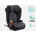 FMonroe FOTELIK SAMOCHODOWY MODEL VINCENT SZARO-BLACK PIKOWANY R129 100-150 CM ISOFIX