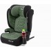 FMonroe FOTELIK SAMOCHODOWY MODEL LEONARDO Black-Green Pikowany R129 100-150 CM ISOFIX
