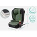 FMonroe FOTELIK SAMOCHODOWY MODEL LEONARDO Black-Green Pikowany R129 100-150 CM ISOFIX
