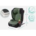 FMonroe FOTELIK SAMOCHODOWY MODEL LEONARDO Black-Green Pikowany R129 100-150 CM ISOFIX