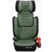 FMonroe FOTELIK SAMOCHODOWY MODEL LEONARDO Black-Green Pikowany R129 100-150 CM ISOFIX