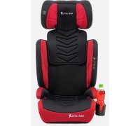 FMifold FOTELIK SAMOCHODOWY MODEL MARCO Black-Red Pikowany R129 100-150 CM ISOFIX