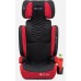 FMifold FOTELIK SAMOCHODOWY MODEL MARCO Black-Red Pikowany R129 100-150 CM ISOFIX