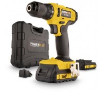 Cordless Drill and Screwdriver Set, 2 Batteries + Bits Yellow