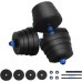 vidaXL Zestaw hantli 2 w 1 Black i blue 121 x 19,5 x 19,5 cm