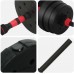 vidaXL Zestaw hantli 2 w 1 Black i red 121 x 19,5 x 19,5 cm