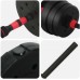 vidaXL Zestaw hantli 2 w 1 Black i red 121 x 19,5 x 19,5 cm