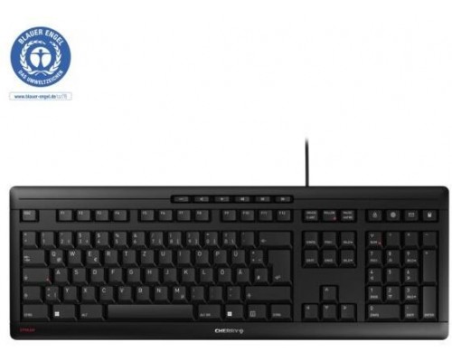 CHERRY JK-8500SL-2 klawiatura Dom/Biuro USB QWERTZ Słoweński Czarny