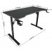 Gaming galds gamingowe Cobra CR4574BK czarny 120 cm
