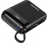 Canyon OnPower 104 10000 mAh Black - Przenośne źródło zasilania CNS-CPB104B (5291485019716)
