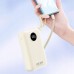 Dudao Dudao K14+ 20000mAh 22.5W USB-C / USB-A / wbudowane kable Lightning i USB-C - White
