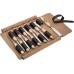 Kirschen Kirschen Leather roll-up bag, empty 12 compartments