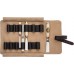 Kirschen Kirschen Leather roll-up bag, empty 12 compartments