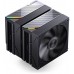Jonsbo CA90 chłodzenie CPU, Dual-Tower, 1 x 130mm / 1 x 120mm, PWM, ARGB - czarny